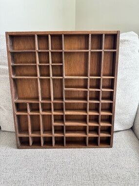 Wooden Trinket Wall Display Shelf